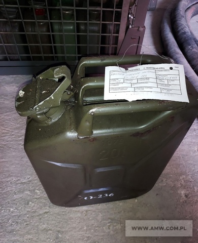 Sprzęt MPS - pakiet zawierający 56 poz. asort. (wg oddzielnego wykazu), w tym m.in.: beczki stalowe, kanistry, pistolety nalewcze itp. 